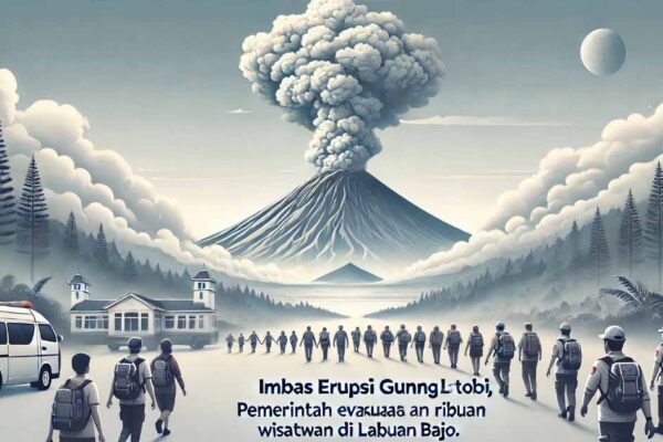 Ribuan Wisatawan Terjebak Akibat Erupsi Lewotobi, Pemerintah Lakukan Evakuasi