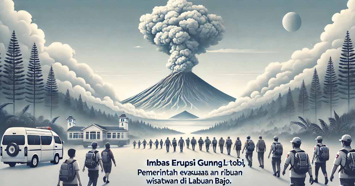 Ribuan Wisatawan Terjebak Akibat Erupsi Lewotobi, Pemerintah Lakukan Evakuasi